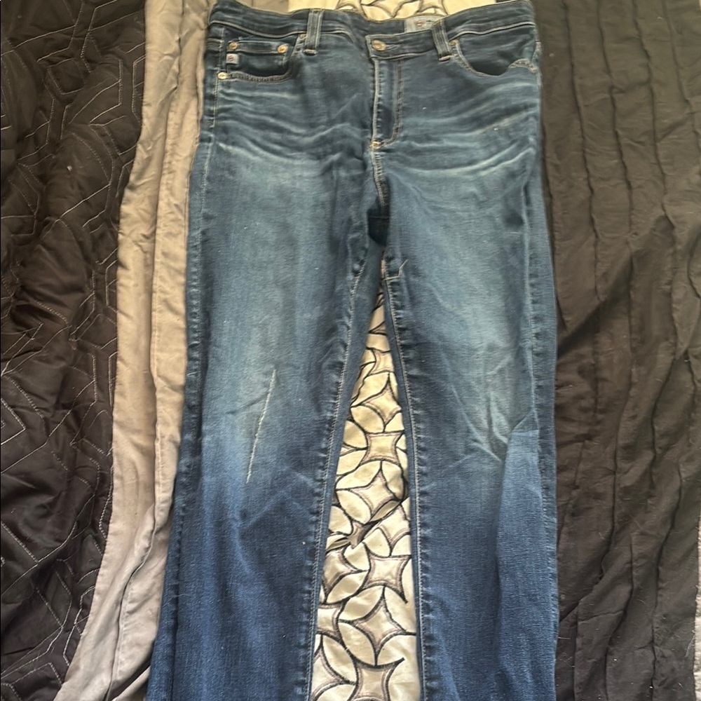 Ag Adriano Goldschmied Blue Skinny Jeans